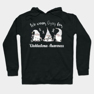 We Wear With Gray For Glioblastoma Awareness Hoodie